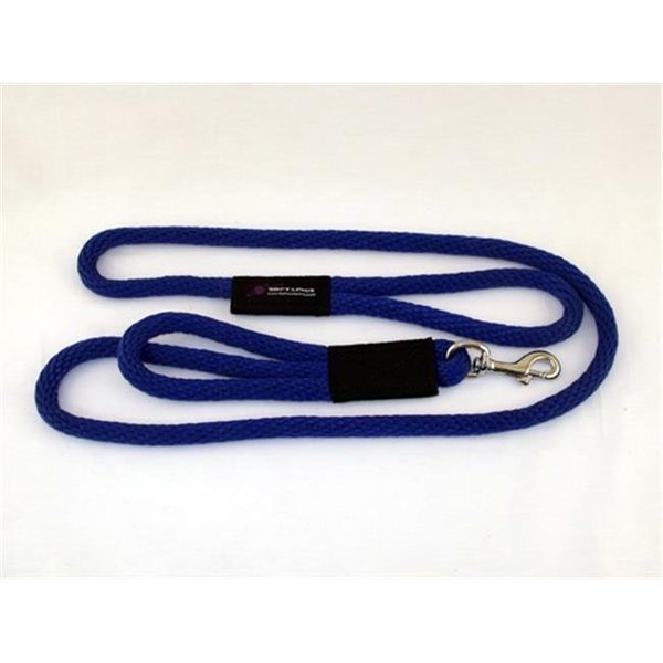 Soft Lines Soft Lines PSS10610ROYALBLUE 2 Handled Sidewalk Safety Dog Snap Leash 0.37 In. Diameter By 10 Ft. - Royal Blue PSS10610ROYALBLUE